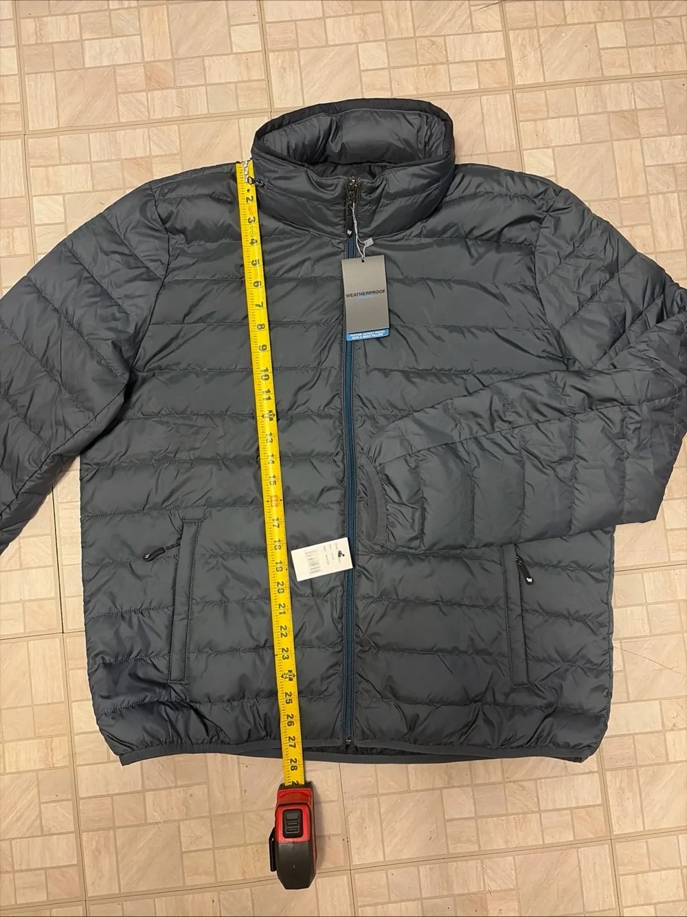 Weatherproof Modern Fit Pillow Pac Puffer Jacket Size XL